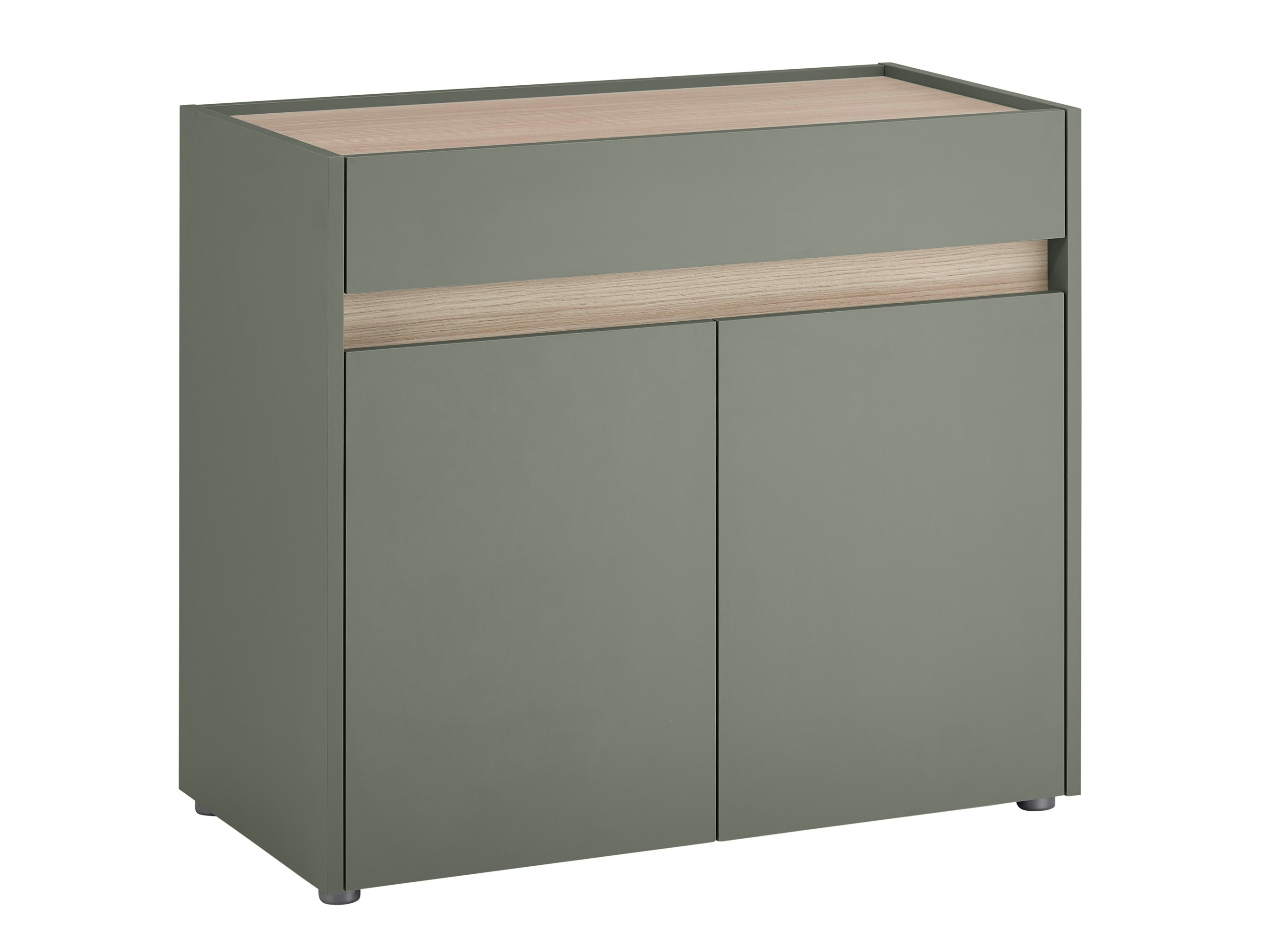 Cómoda Elbsori 110 (Verde + Carvalho)