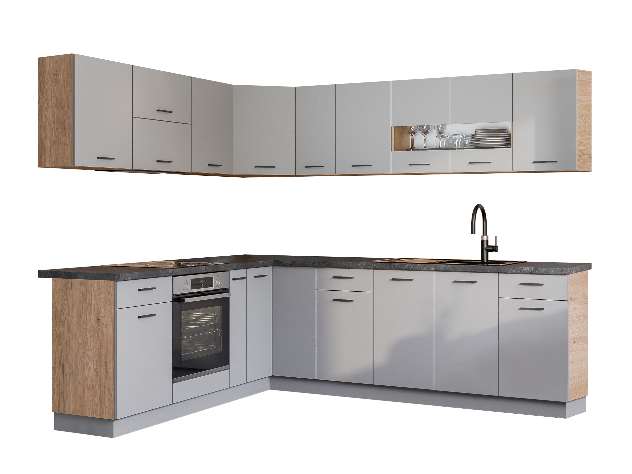 Conjunto de cozinha modular Ati Grey 131