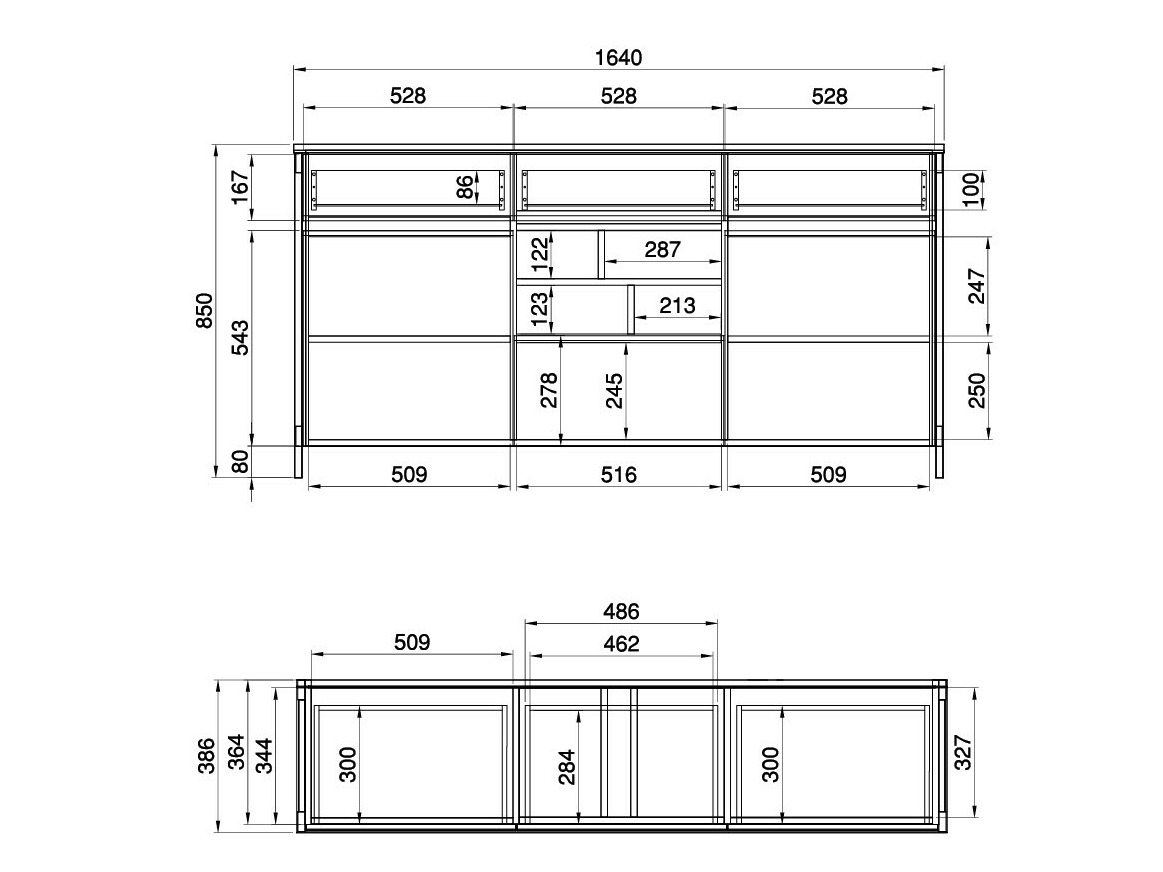 Conjunto de mobiliário Fermaru 114 (Branco + Carvalho)