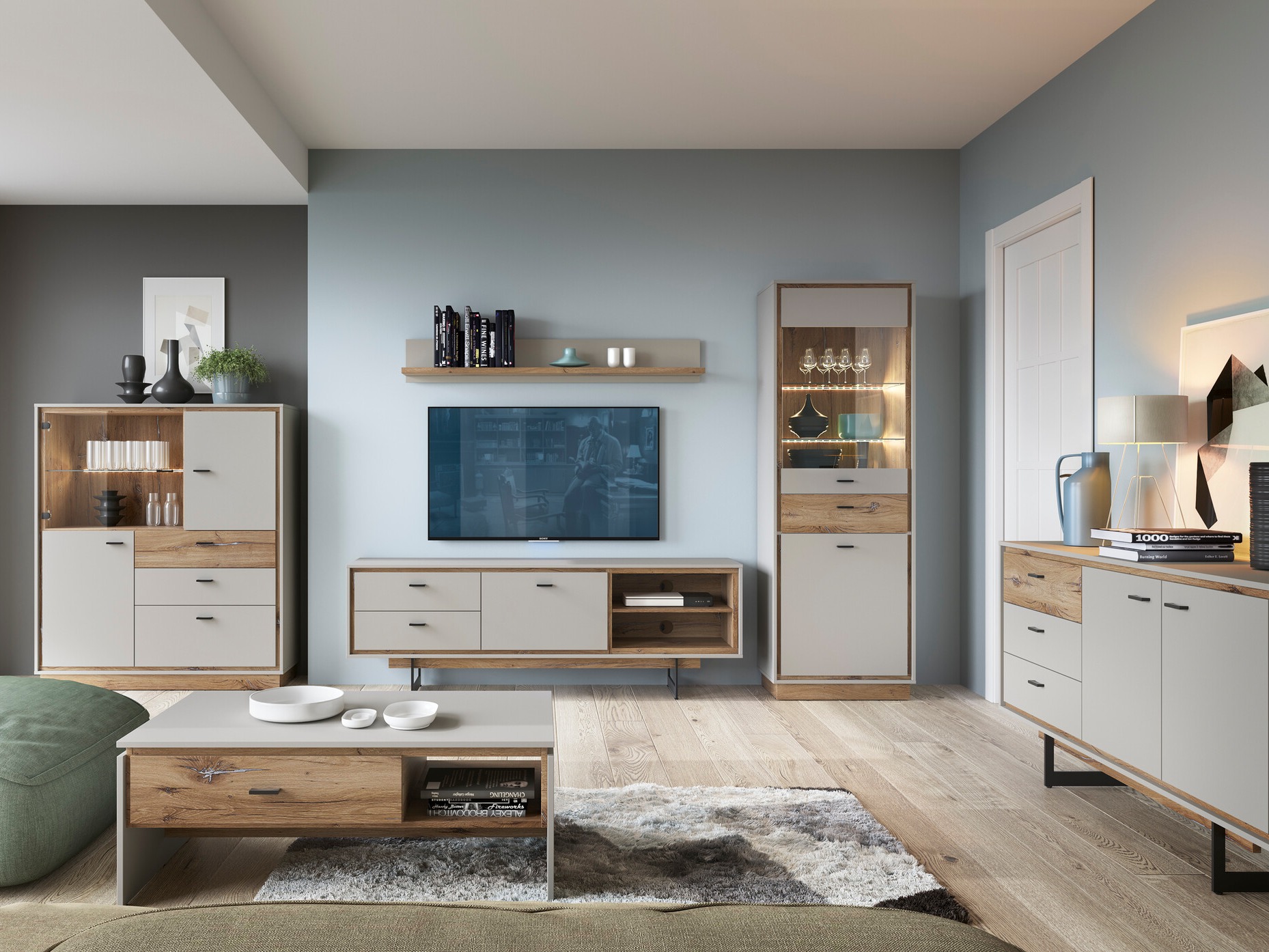 Estante de parede Marcalu 107