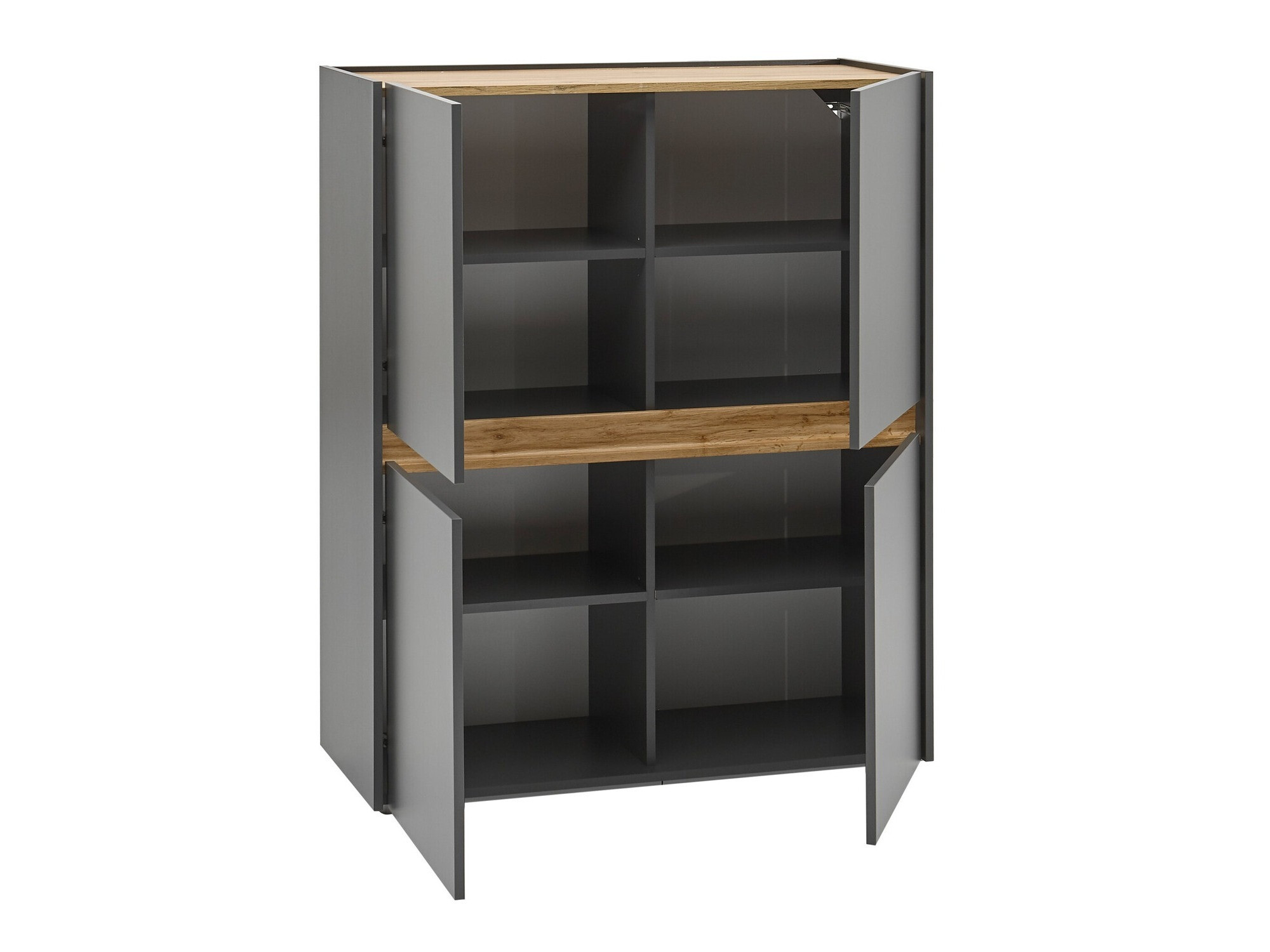 Aparador Elbsori 111 (Antracite + Carvalho wotan)