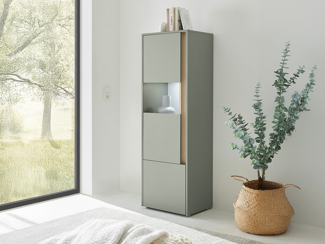 Estante Elbsori 102 (Verde + Carvalho)