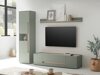 Móvel de TV Elbsori 115 (Verde + Carvalho)
