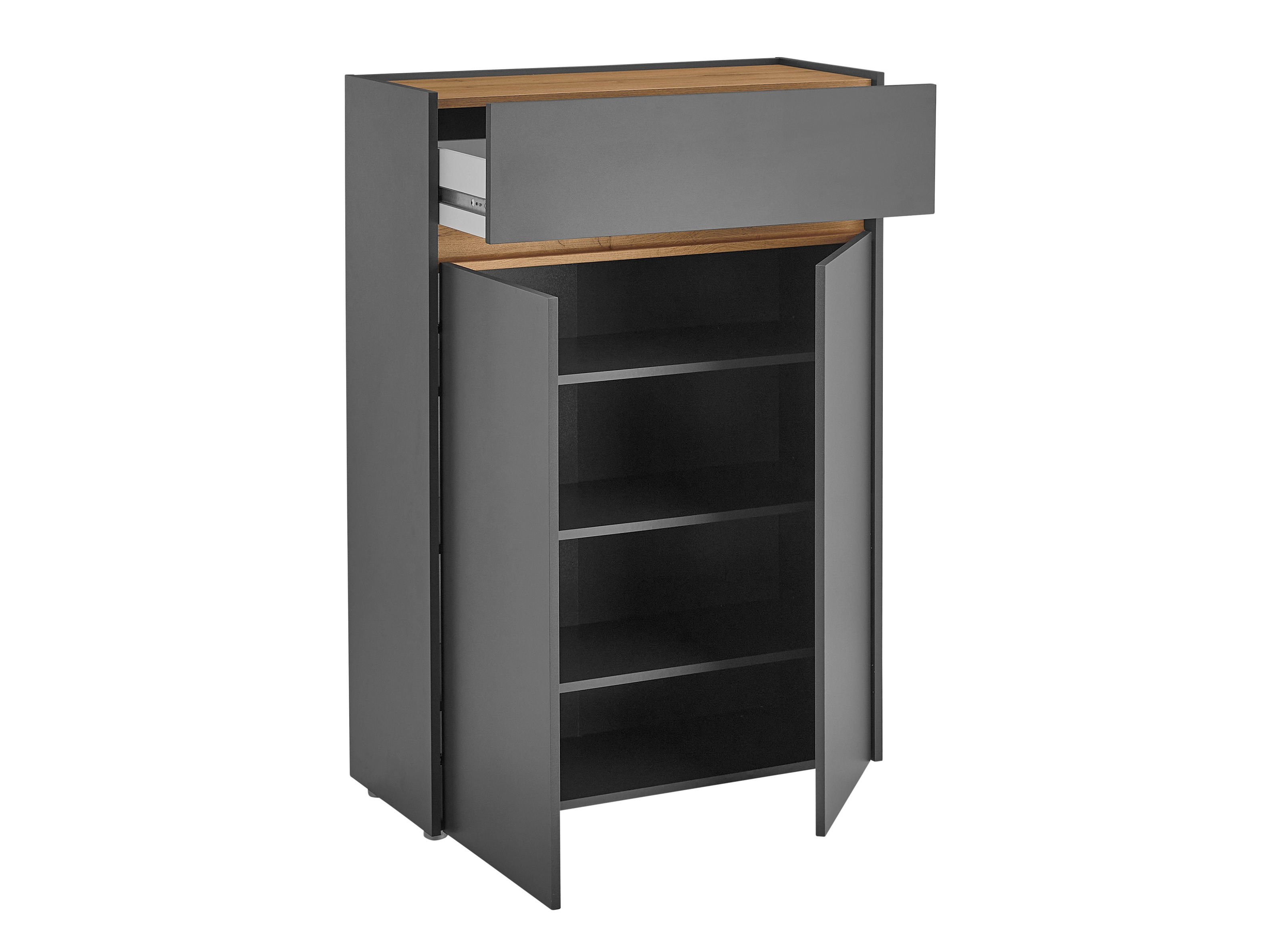 Sapateira Elbsori 173 (Antracite + Carvalho wotan)