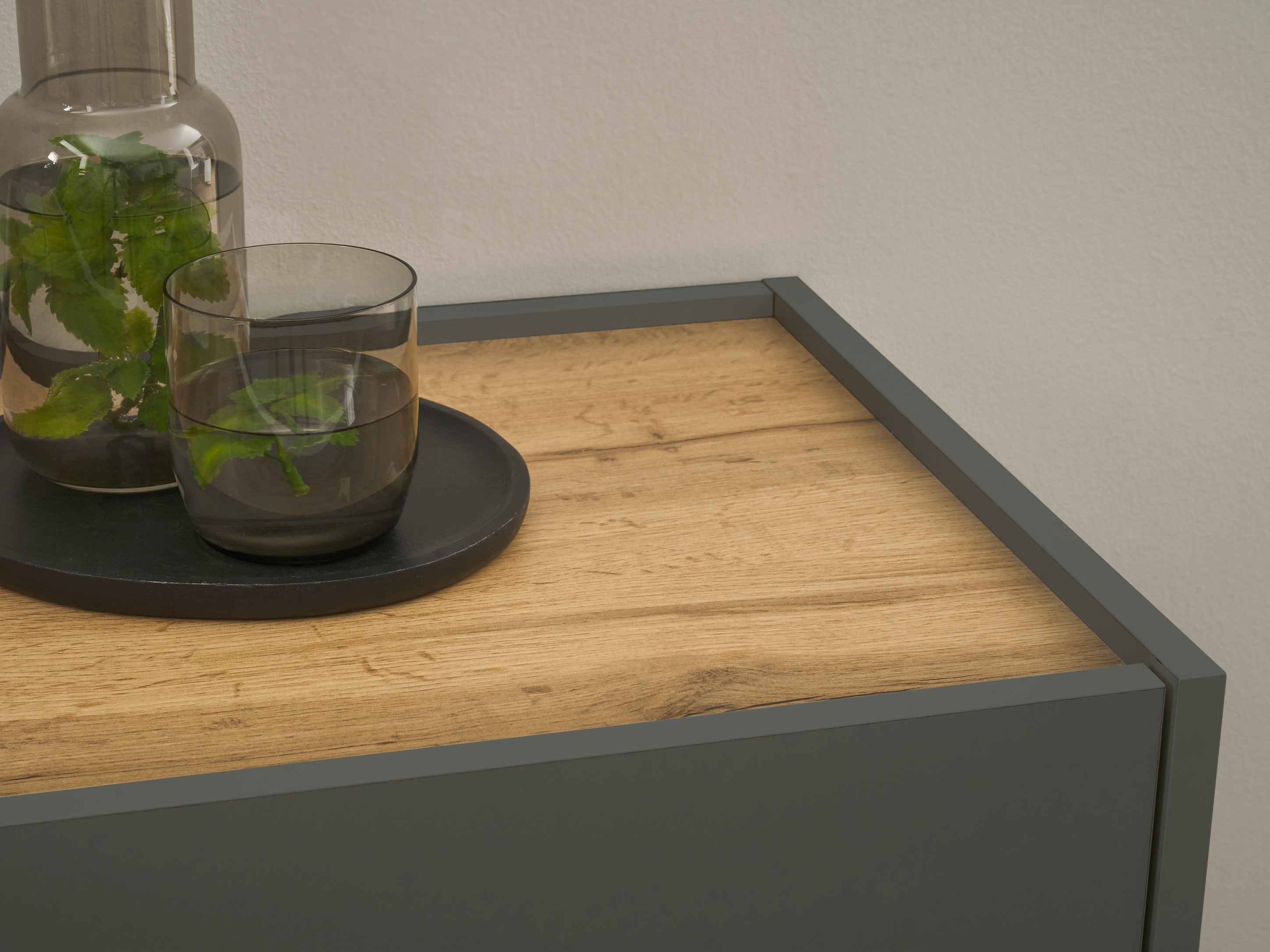 Sapateira Elbsori 173 (Antracite + Carvalho wotan)