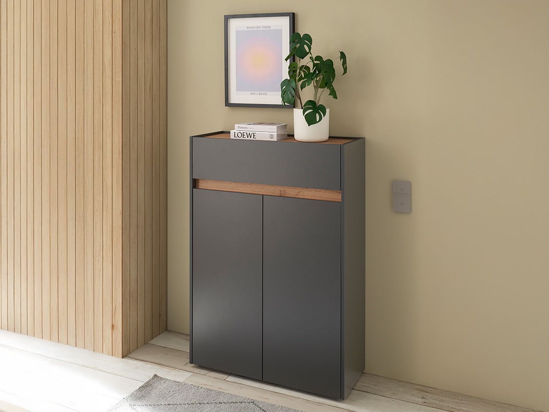 Sapateira Elbsori 173 (Antracite + Carvalho wotan)