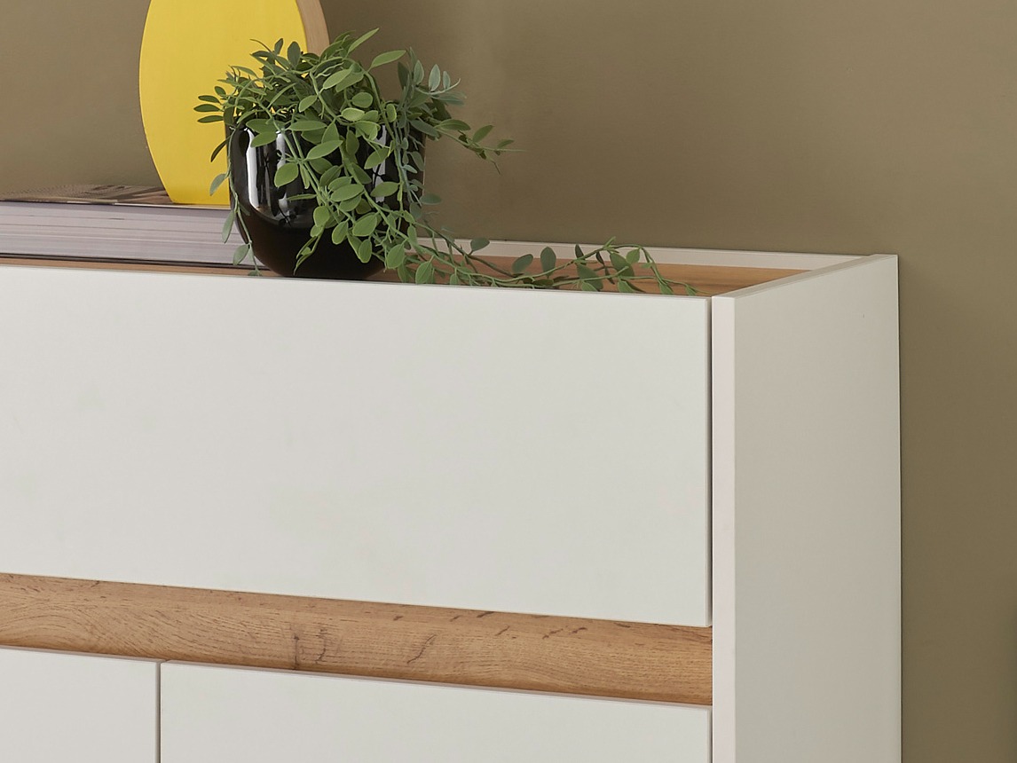 Sapateira Elbsori 173 (Branco + Carvalho wotan)