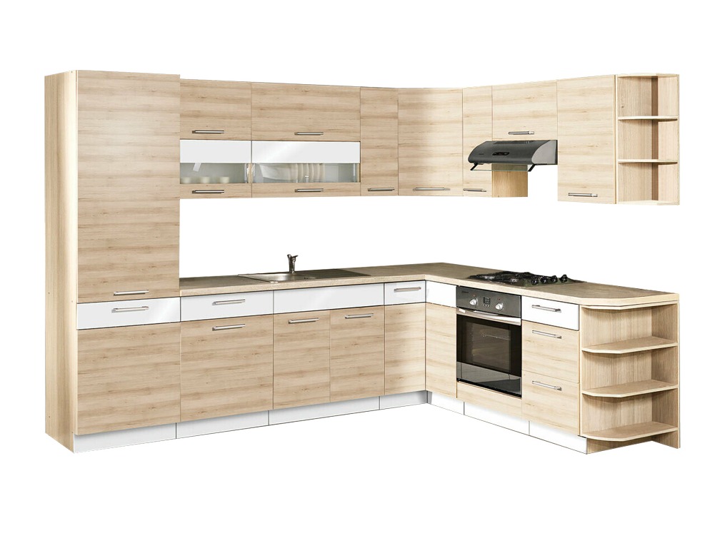 Conjunto de cozinha modular Mode Beech 126