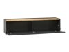 Conjunto para sala de estar Elbsori 120 (Antracite + Carvalho wotan)