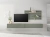 Conjunto para sala de estar Elbsori 120 (Verde + Carvalho)