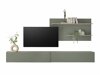 Conjunto para sala de estar Elbsori 120 (Verde + Carvalho)