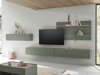 Conjunto para sala de estar Elbsori 121 (Verde + Carvalho)