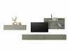 Conjunto para sala de estar Elbsori 121 (Verde + Carvalho)
