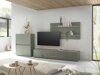 Conjunto para sala de estar Elbsori 127 (Verde + Carvalho)