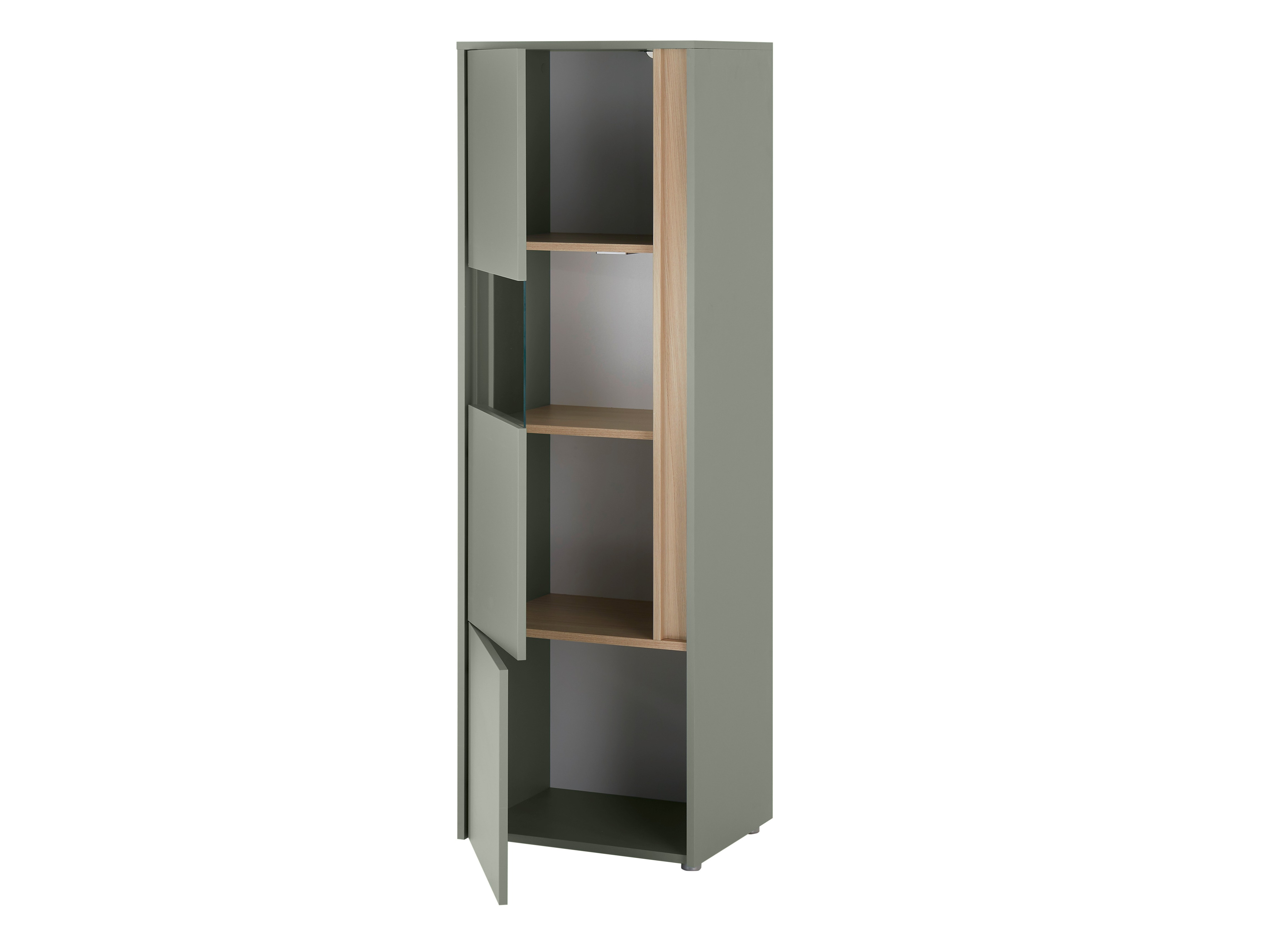 Conjunto para sala de estar Elbsori 130 (Verde + Carvalho)