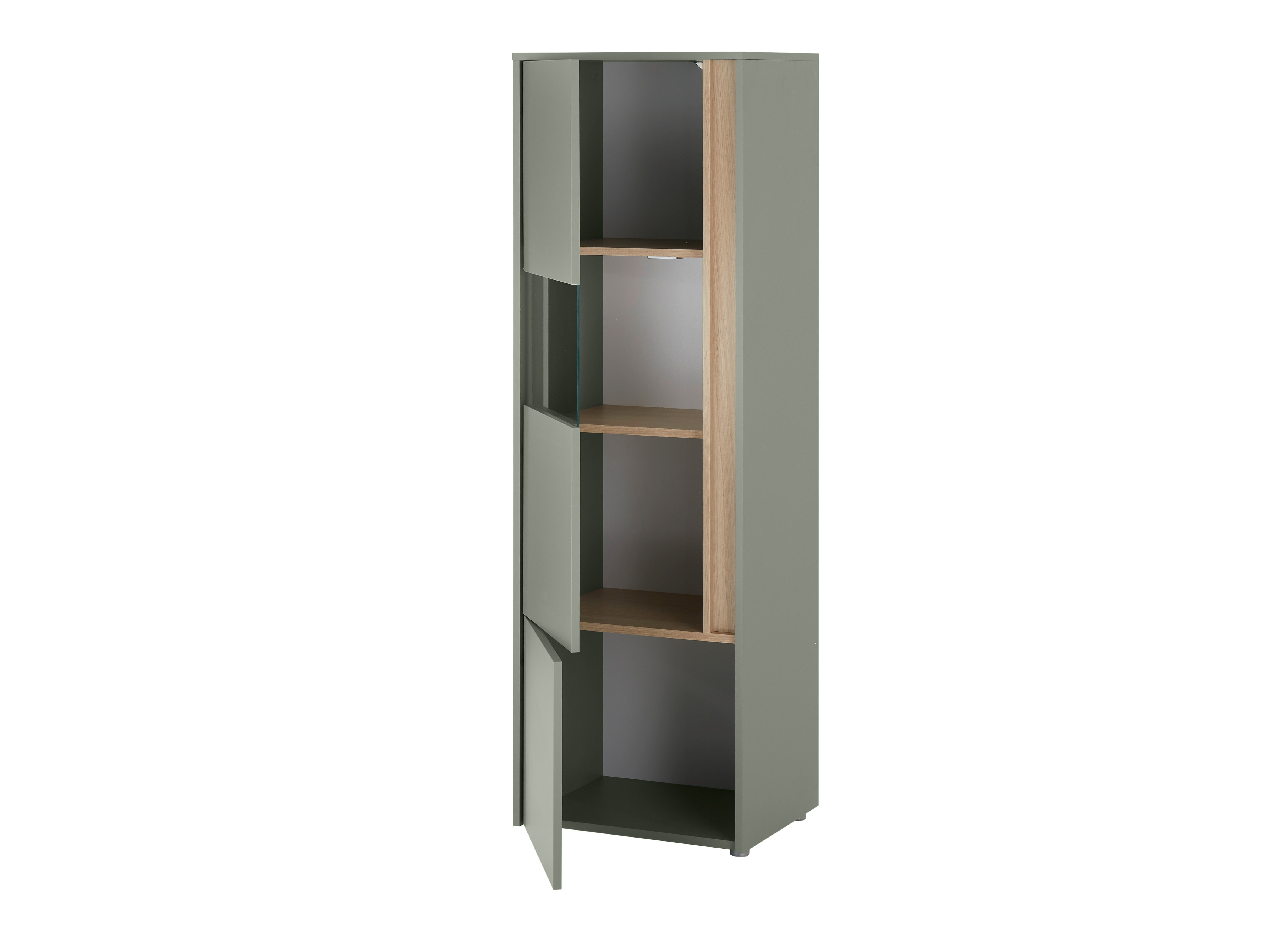 Conjunto para sala de estar Elbsori 135 (Verde + Carvalho)