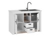 Armário modular com gaveta e portas Flora 100