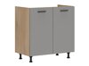 Conjunto de cozinha modular Ati White Grey 117