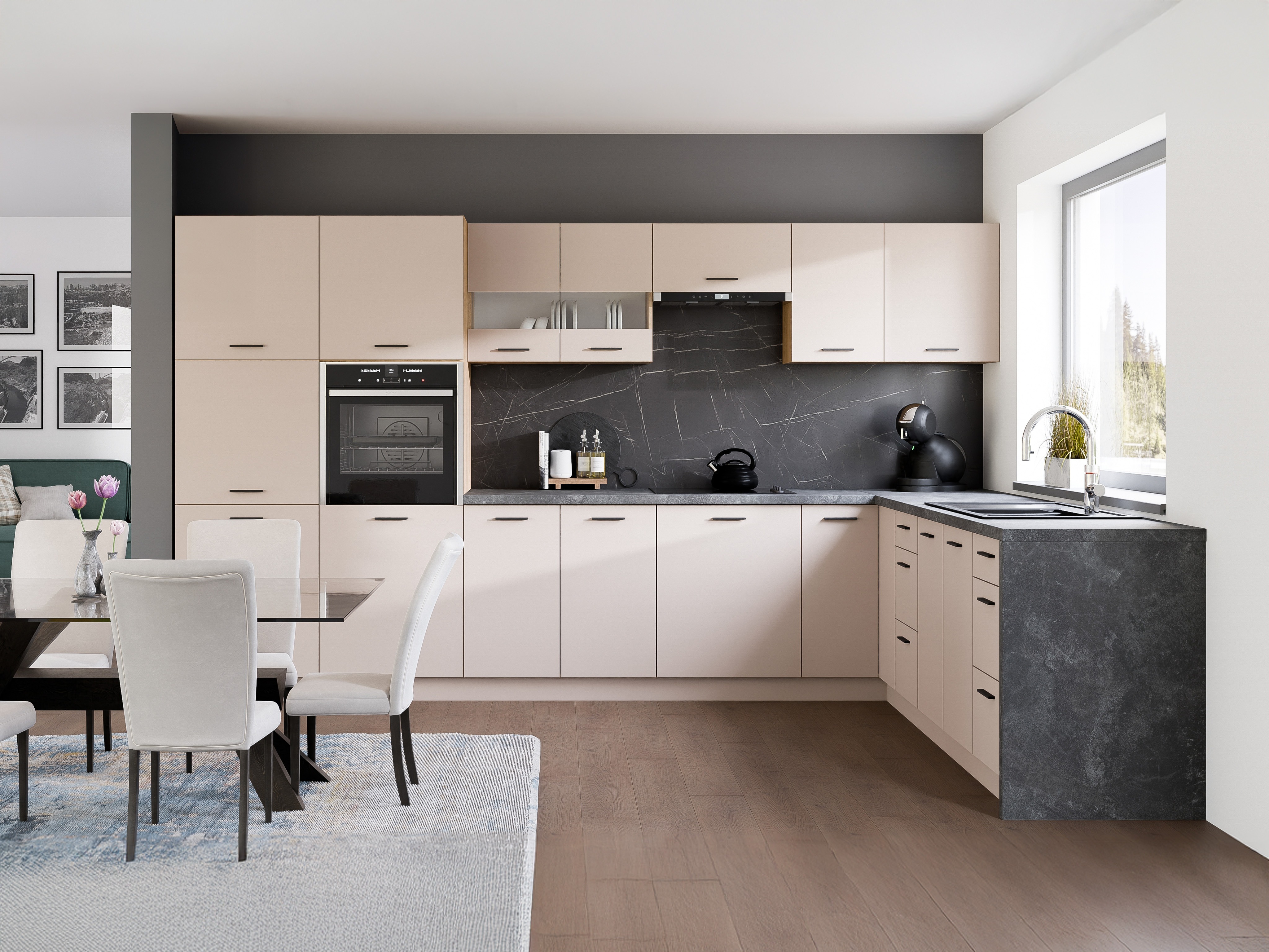 Conjunto de cozinha modular Ati Cashmere 133
