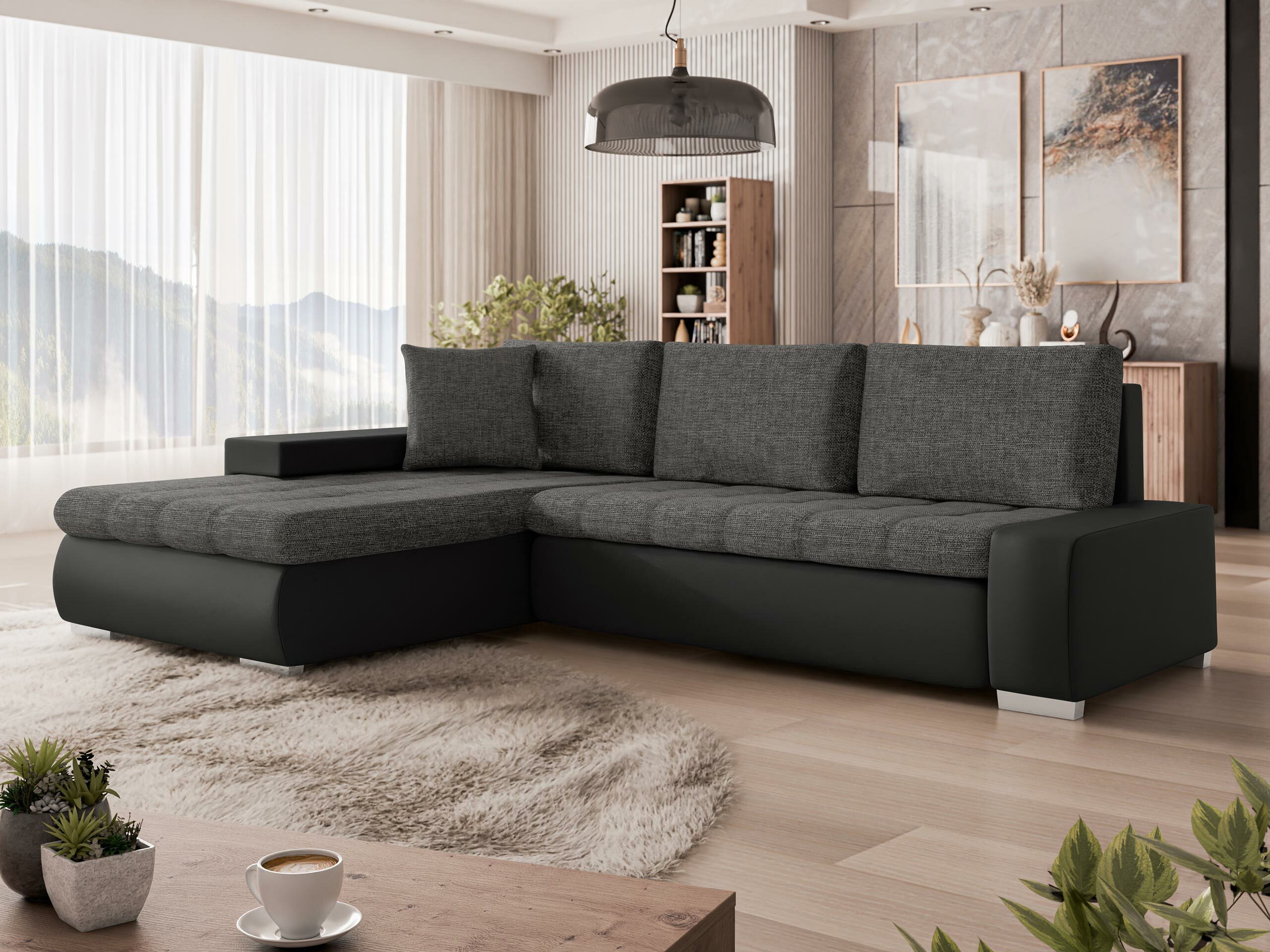 Sofá de canto Comfivo Nitor I (Soft 011 + Lux 06)