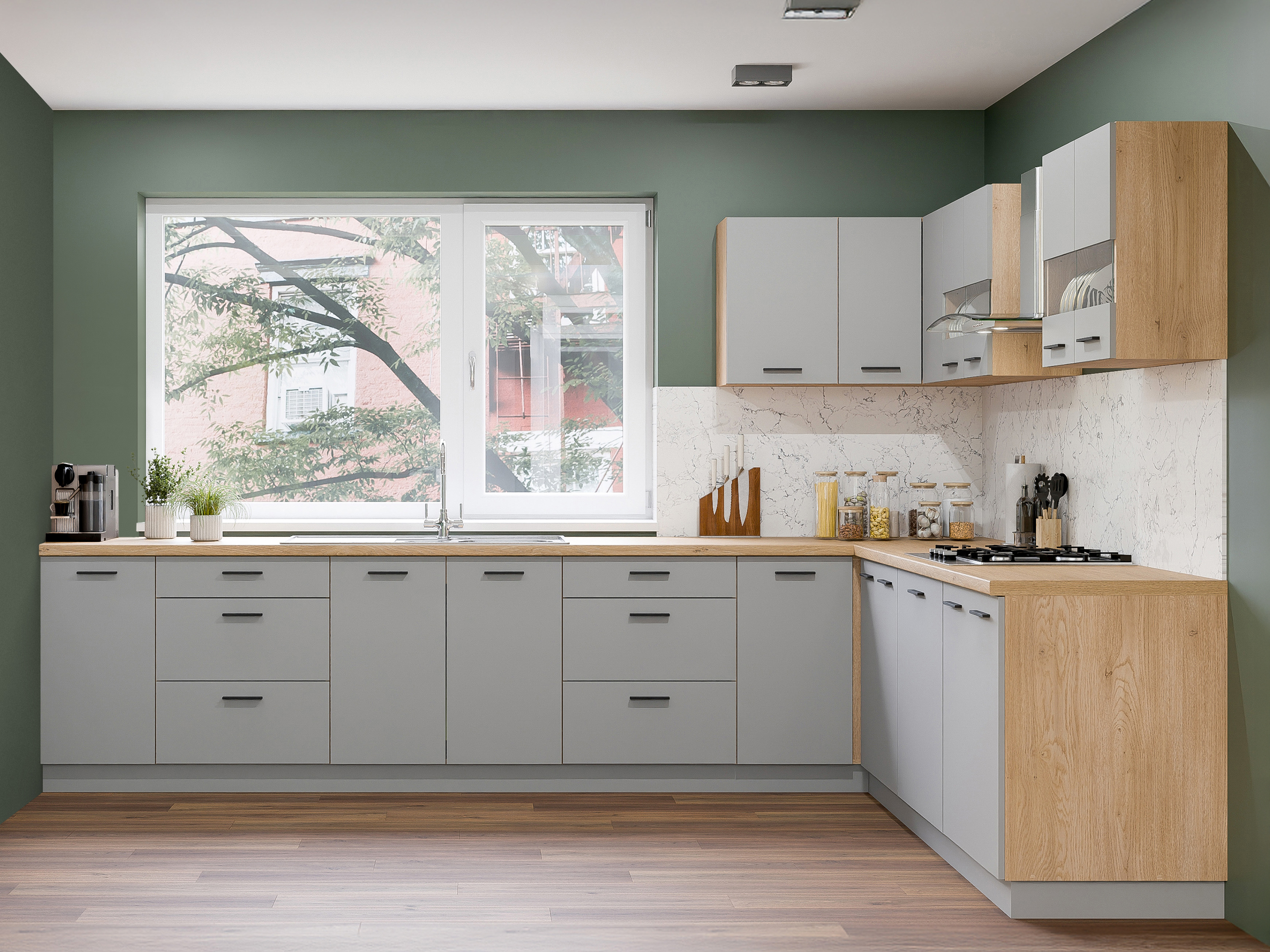 Conjunto de cozinha modular Ati Grey 133