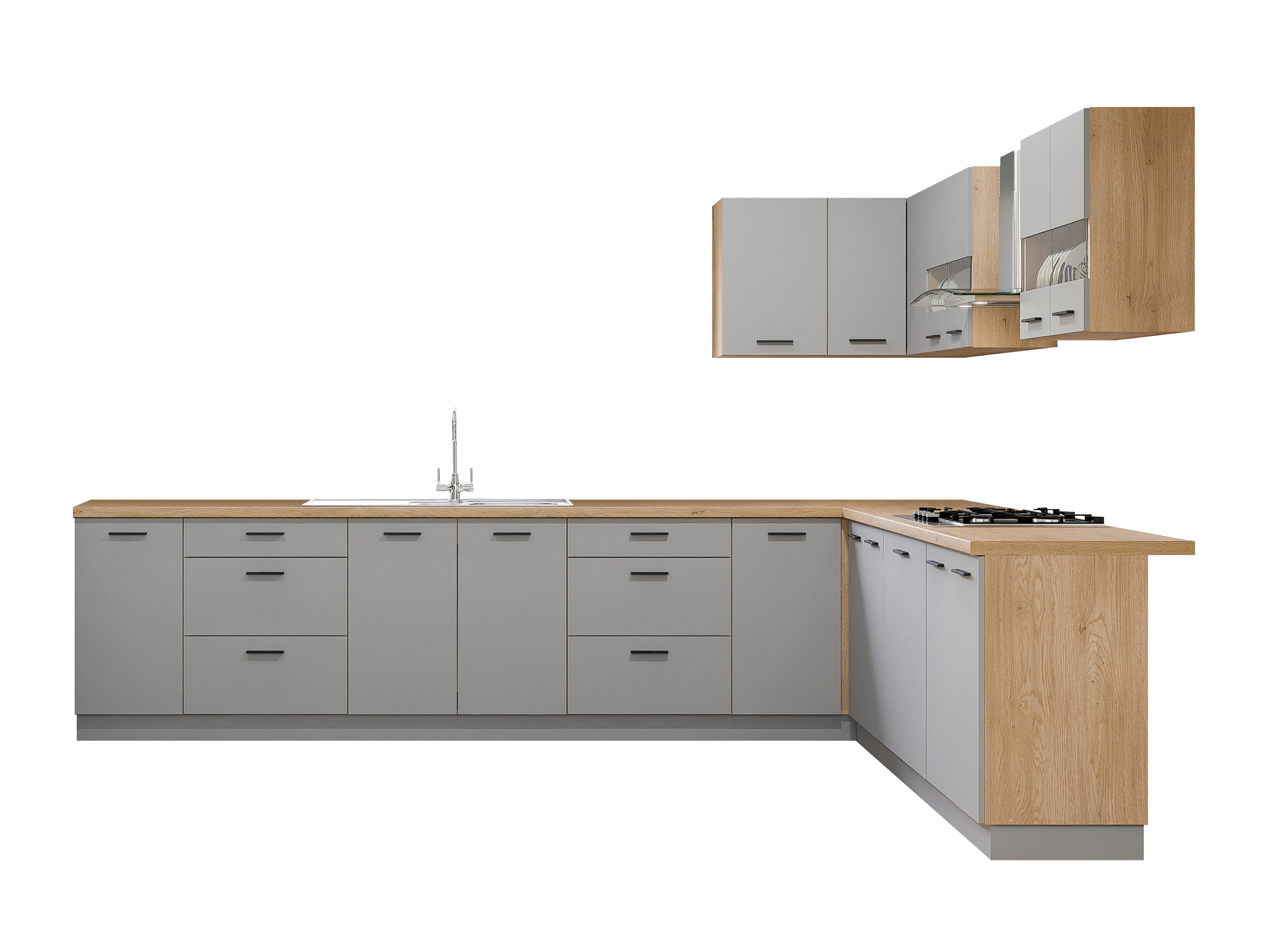 Conjunto de cozinha modular Ati Grey 133