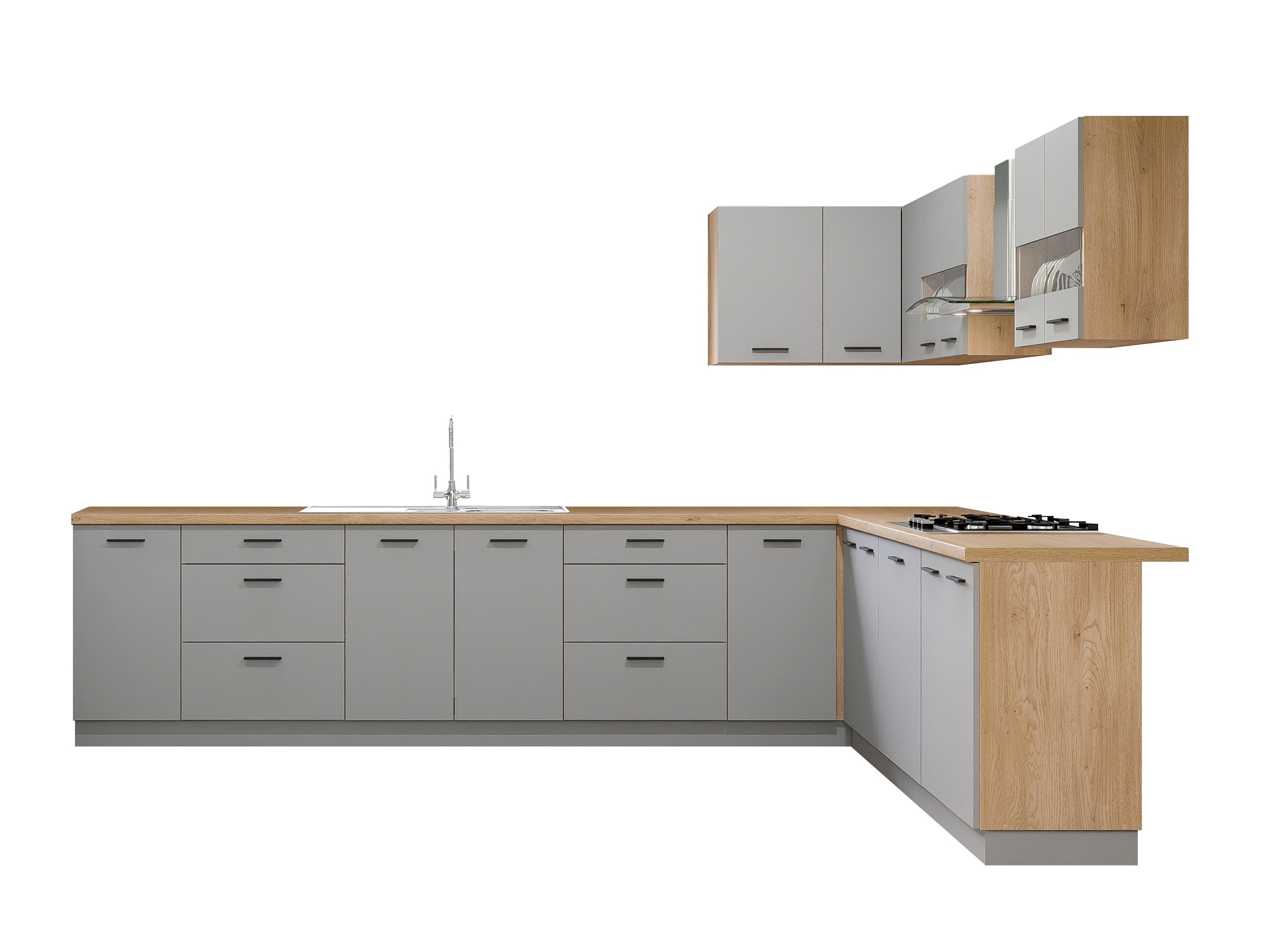 Conjunto de cozinha modular Ati Grey 133