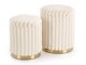 Conjunto de pufes Houston 2076 (Creme)
