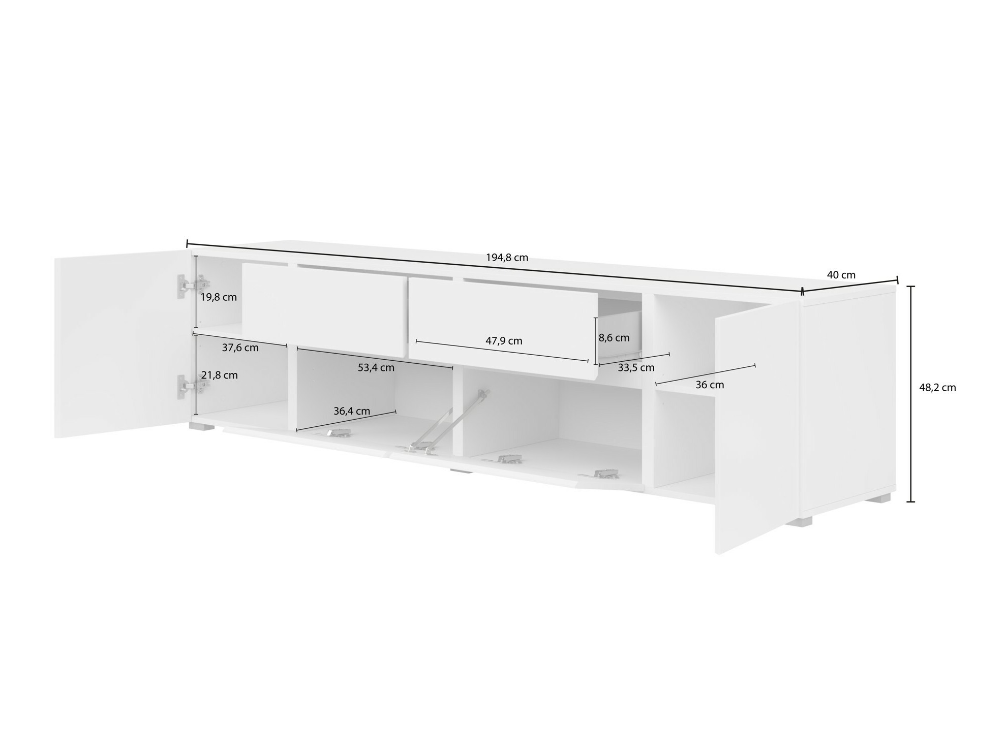 Móvel de TV Elbleve 100 (Carvalho wotan)