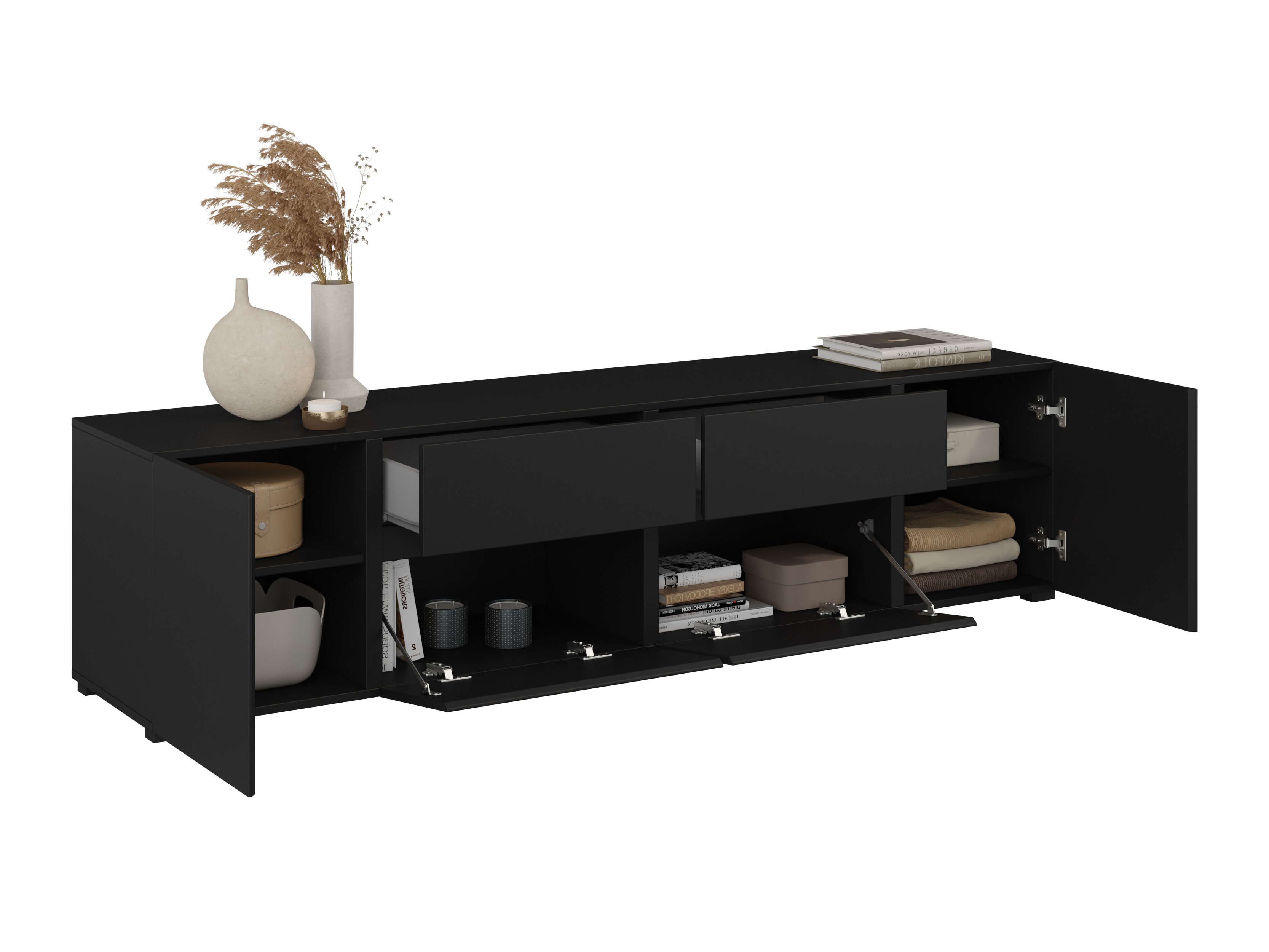 Móvel de TV Elbleve 100 (Preto)