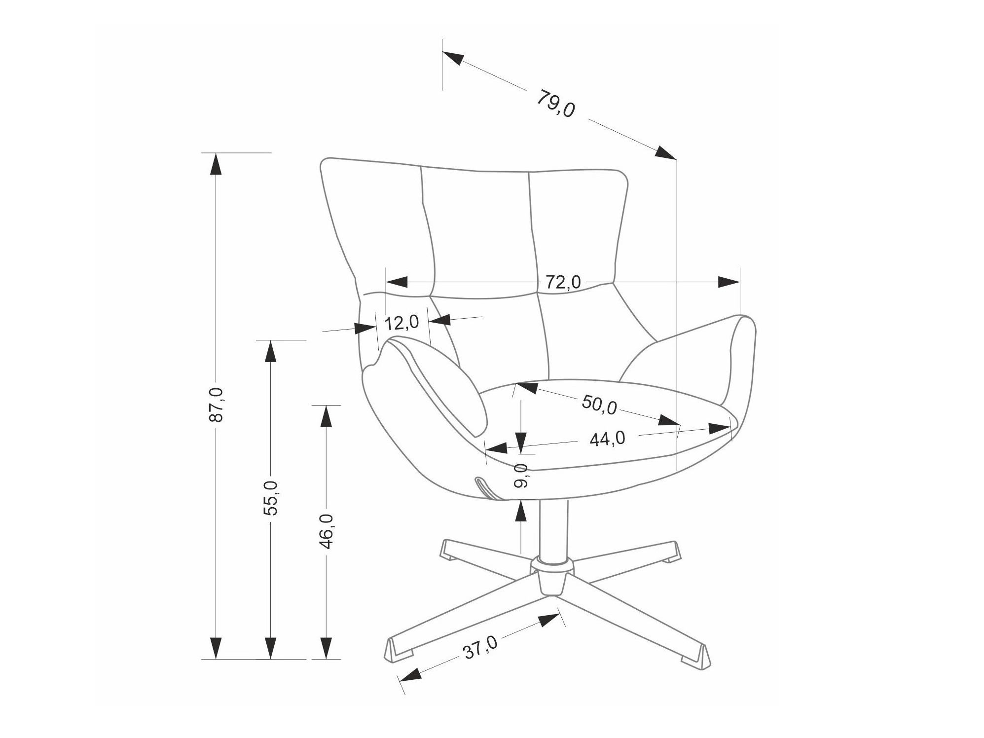 Poltrona Houston 2088 (Bege)