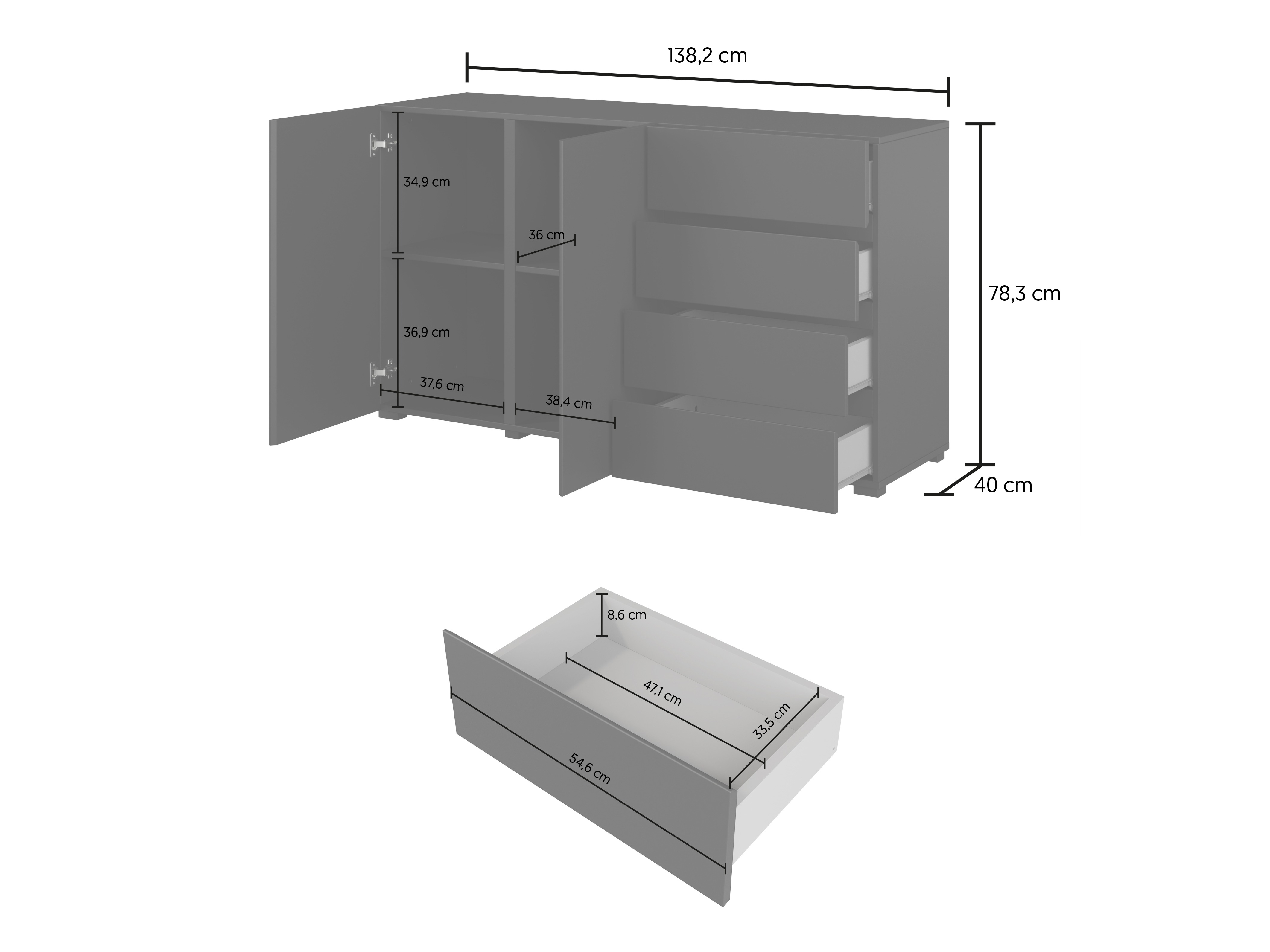 Cómoda Elbleve 101 (Branco)