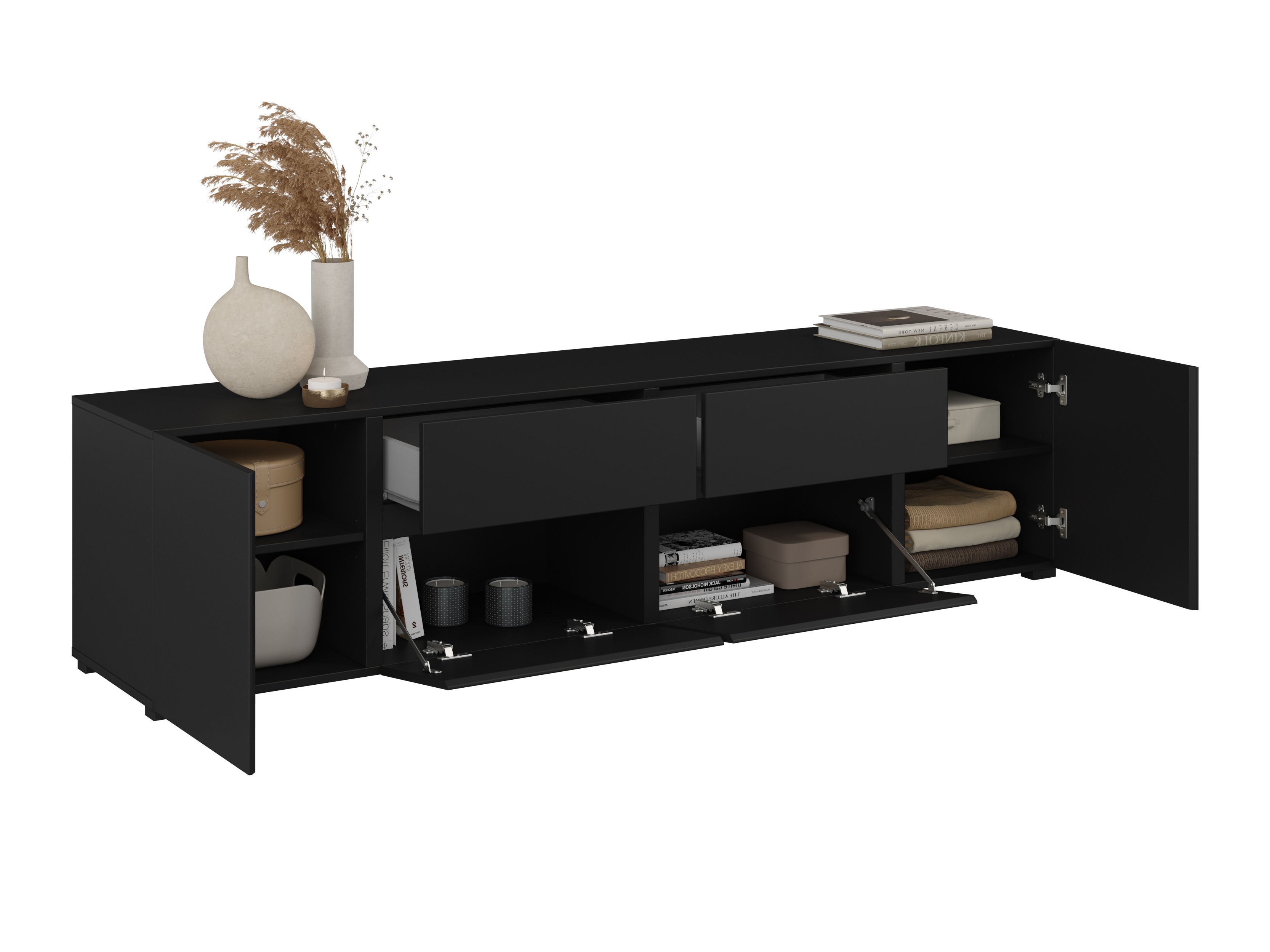 Conjunto para sala de estar Elbleve 104 (Preto)