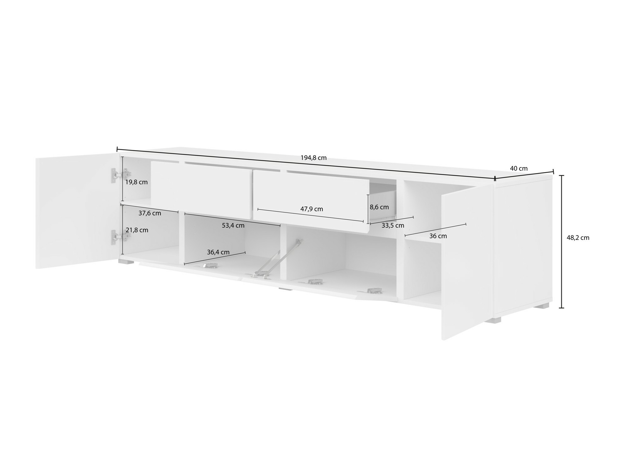 Conjunto para sala de estar Elbleve 104 (Preto)