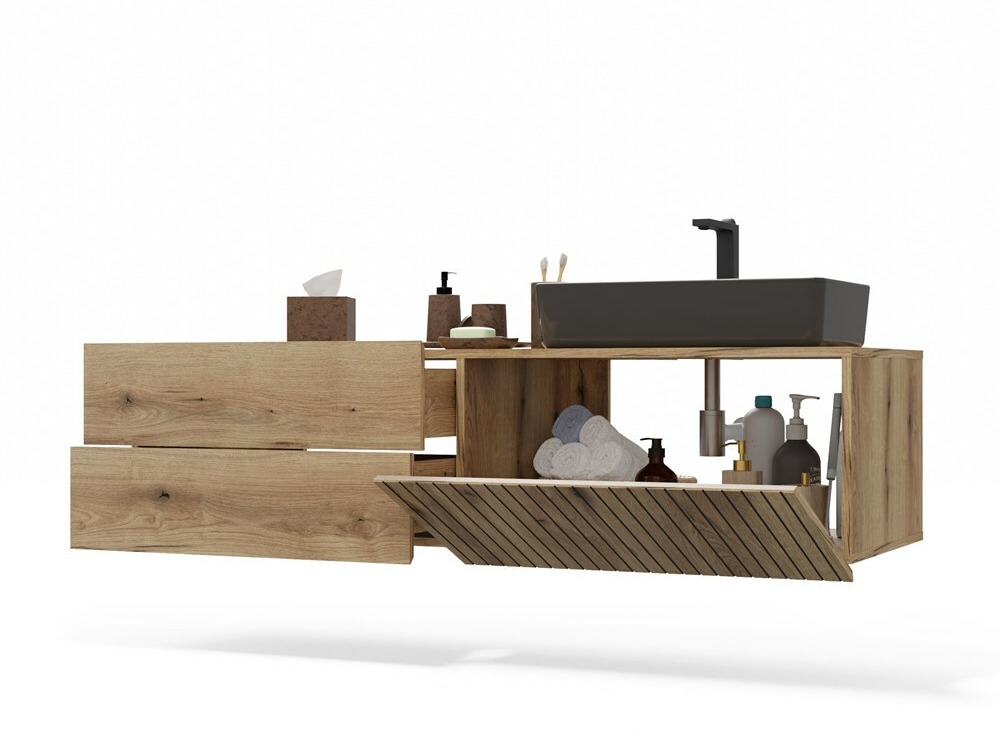 Armário suspenso para casa de banho para lavatório Mandeville 324