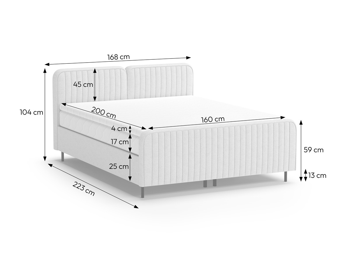 Cama continental Margate 127 (Casa 02)