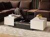 Mesa de centro extensível Austin 380 (Caxemira + Preto)