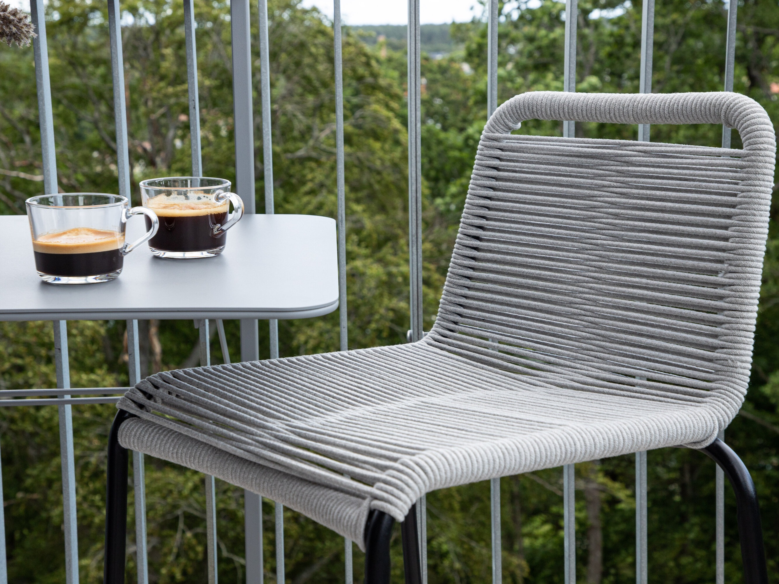 Banco de bar para o exterior Dallas 3398 (Cinzento claro)