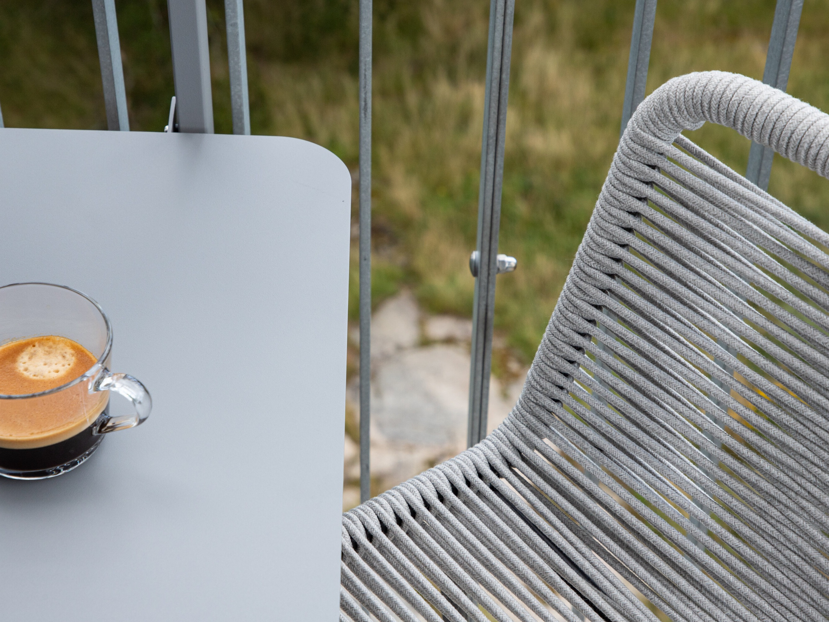 Banco de bar para o exterior Dallas 3398 (Cinzento claro)