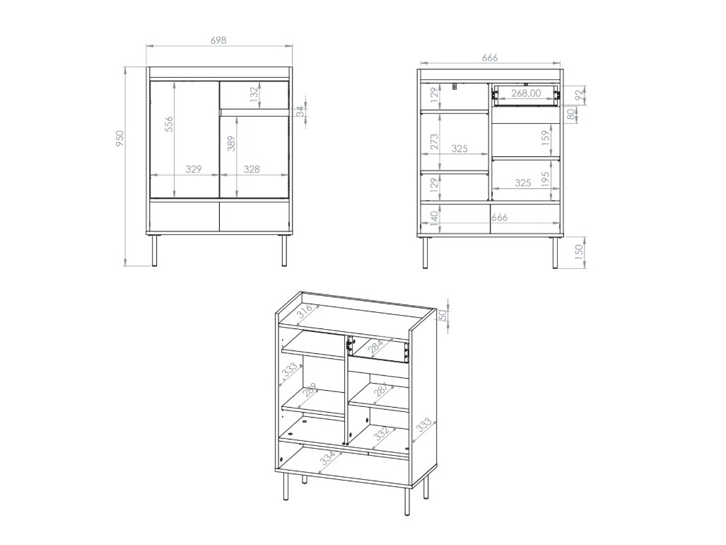 Prateleira para sapatos Tivorlo 105