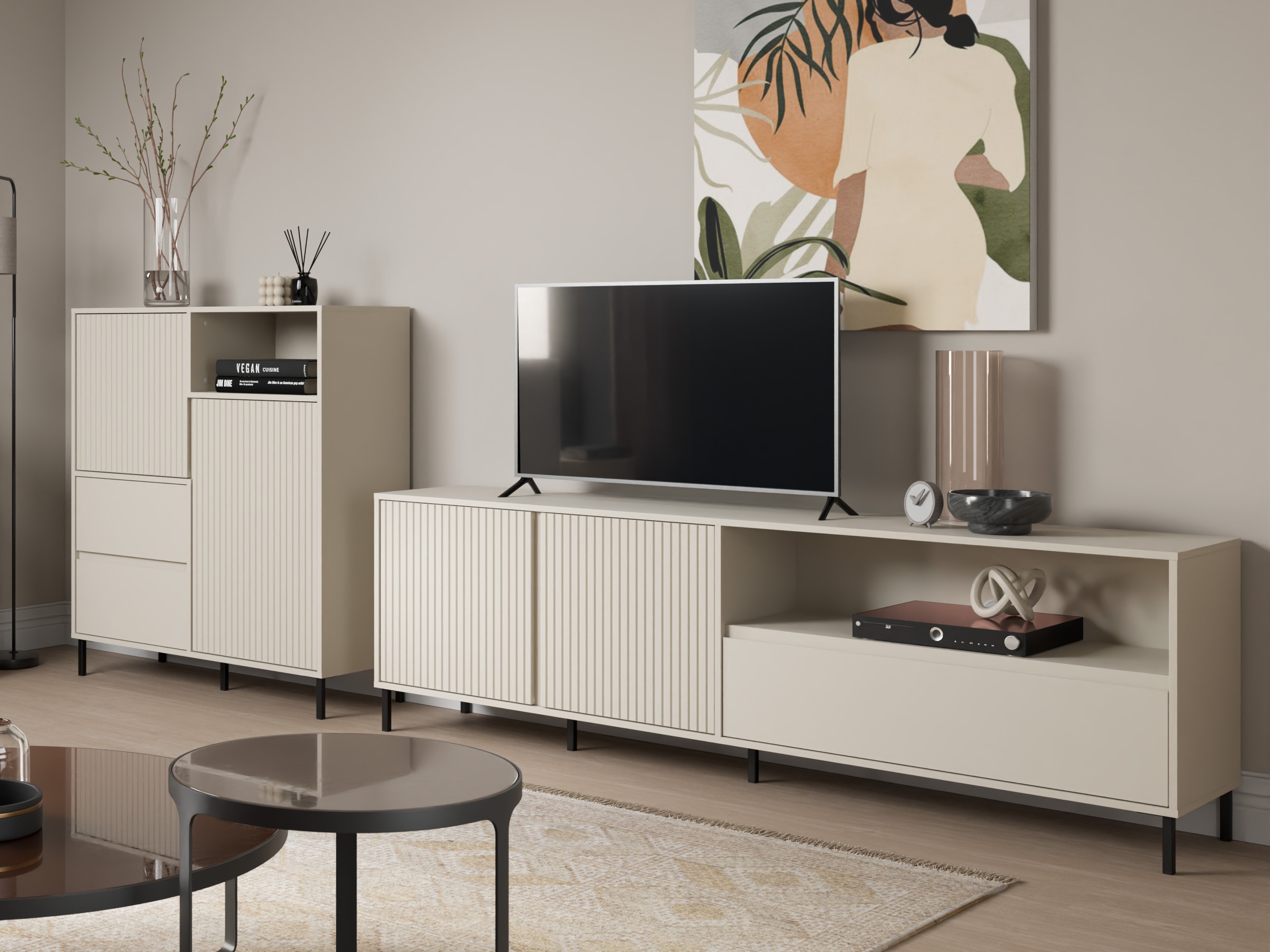 Conjunto para sala de estar Ruvrevi 105 (Caxemira)