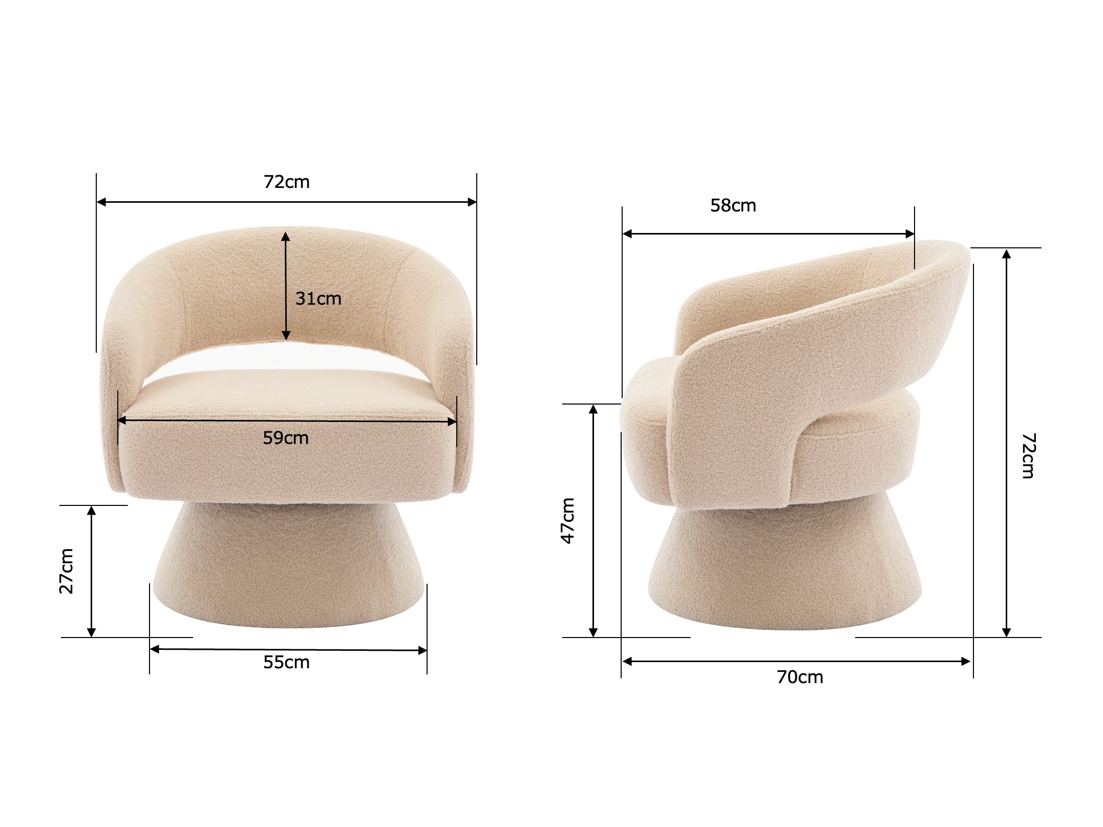 Poltrona Comfivo Messis (Cinzento)