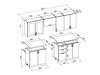 Conjunto para cozinha SP5927 com um pequeno defeito