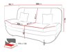 Sofá-cama Comfivo 234 (Alfa 17)