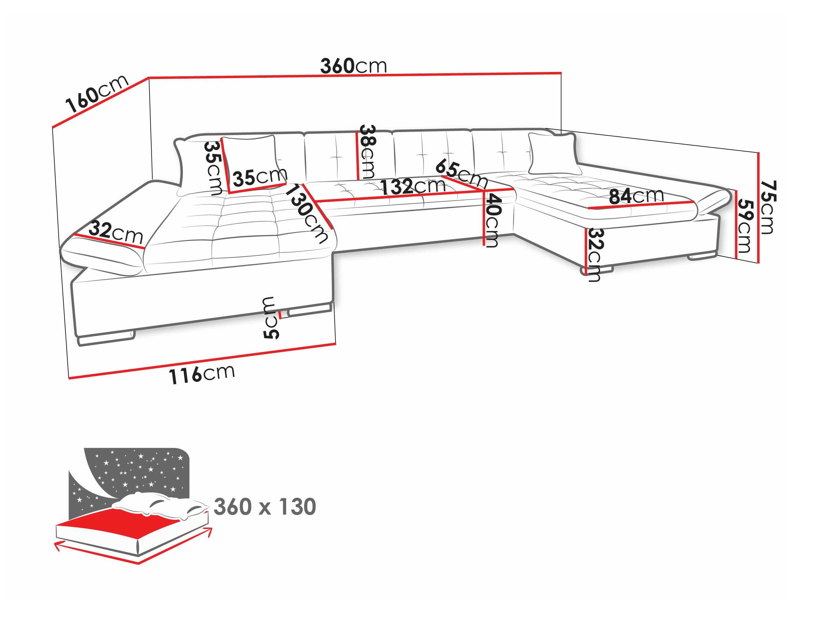 Sofá de canto Comfivo 168 (Soft 017 + Lux 05 + Lux 06)