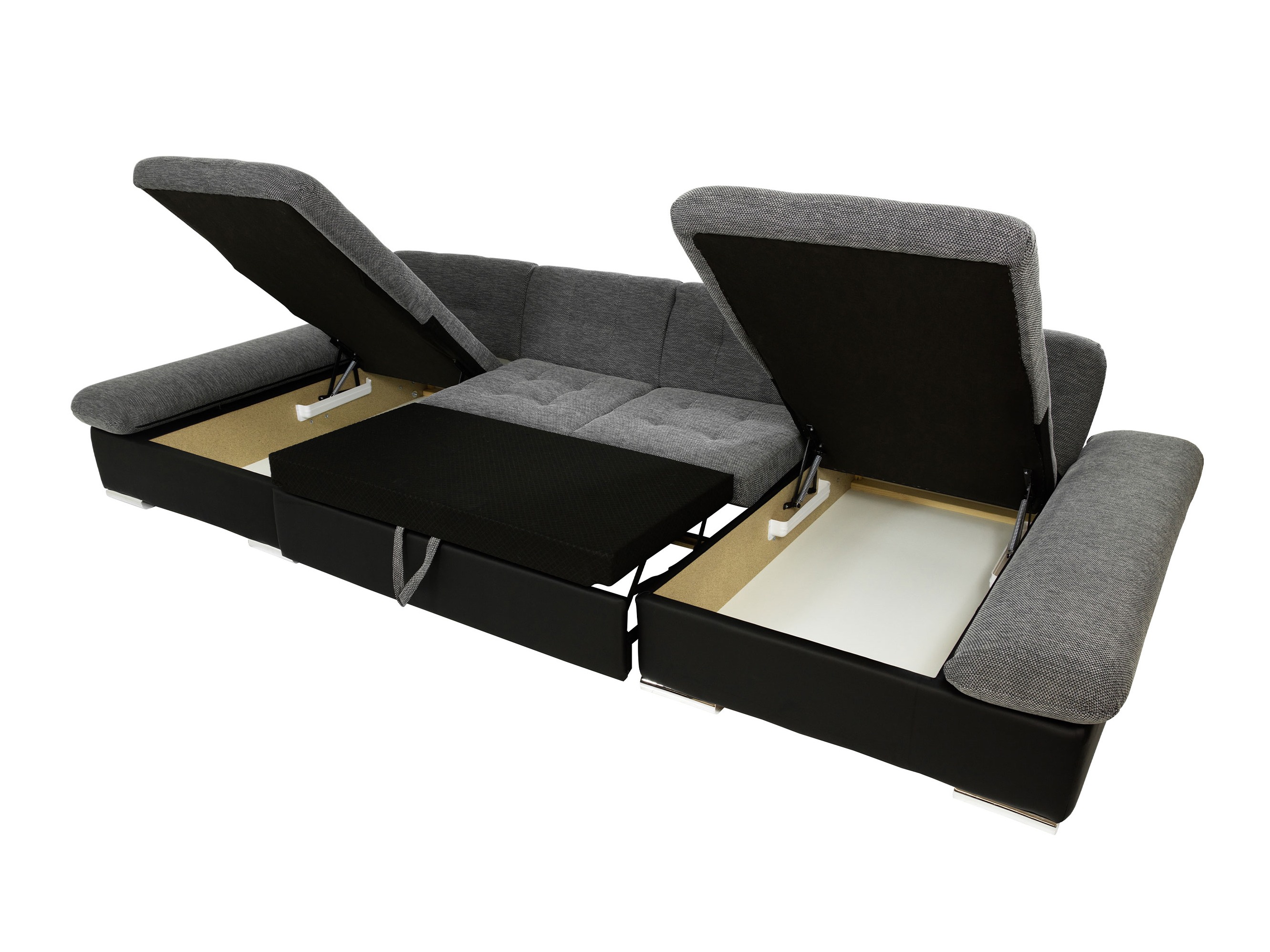 Sofá de canto Comfivo 240 (Maya 09 + Mokka 71)