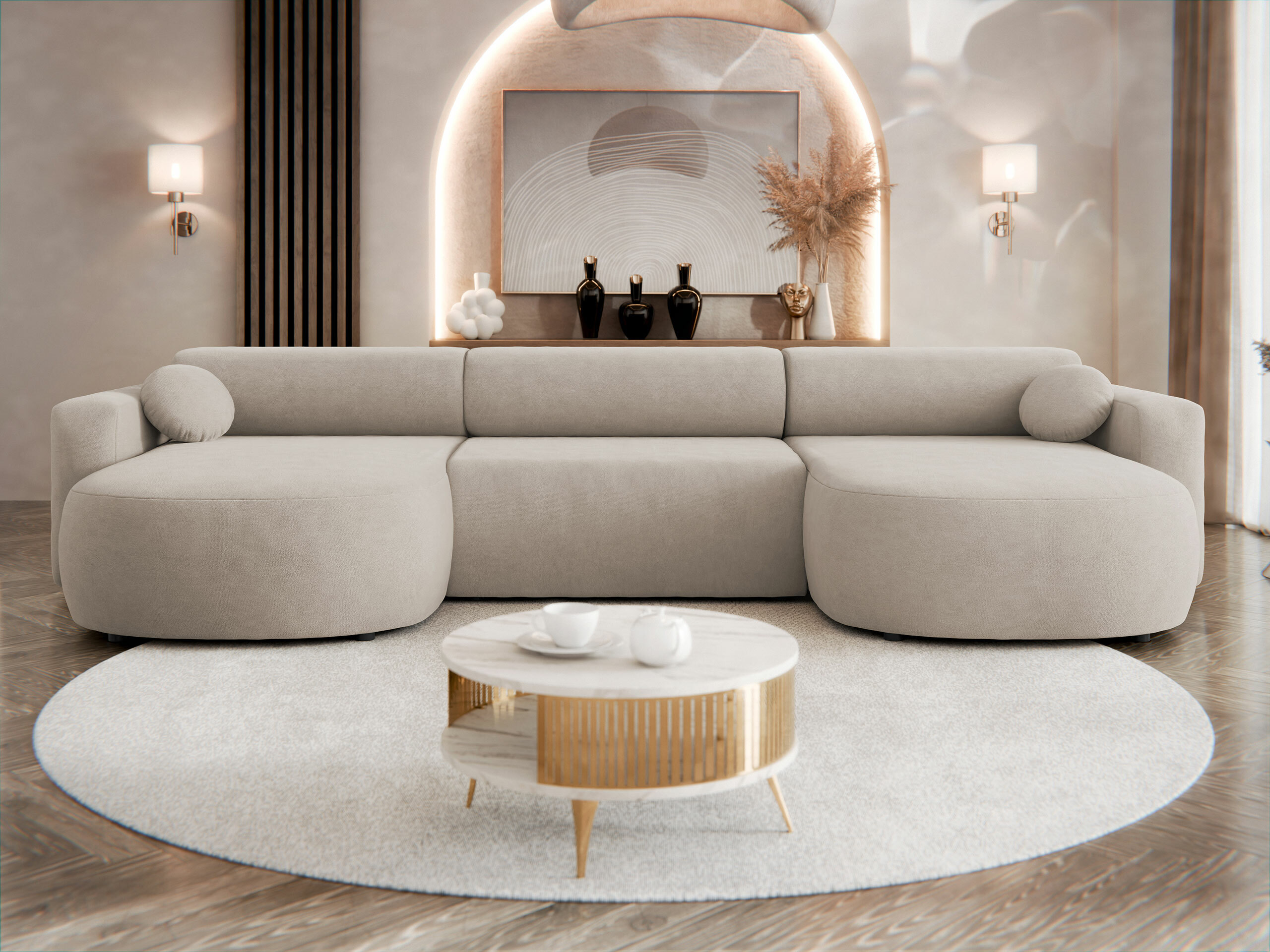 Sofá de canto Comfivo 480 (Velo 623)