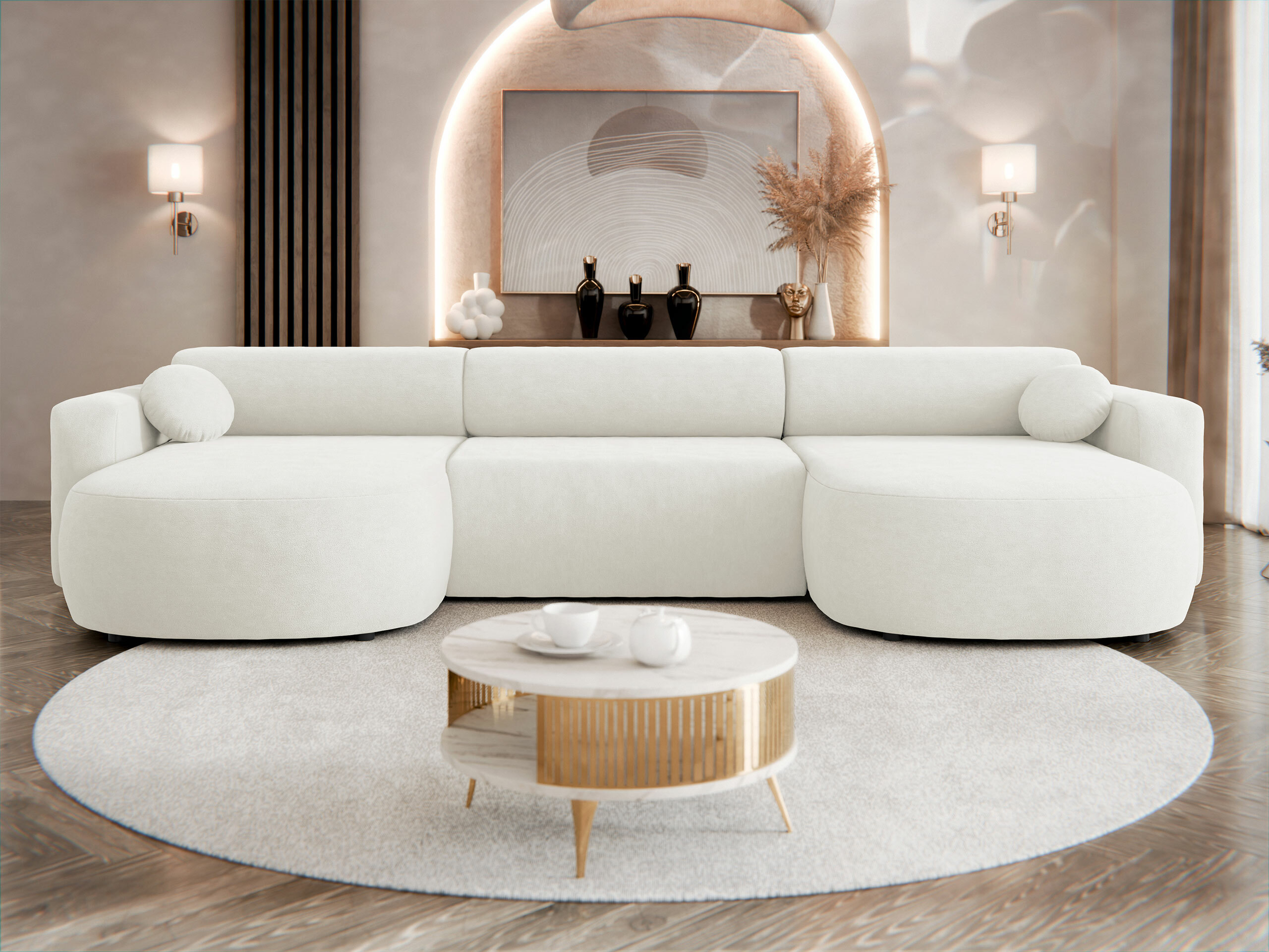 Sofá de canto Comfivo Pullus I (Velo 621)