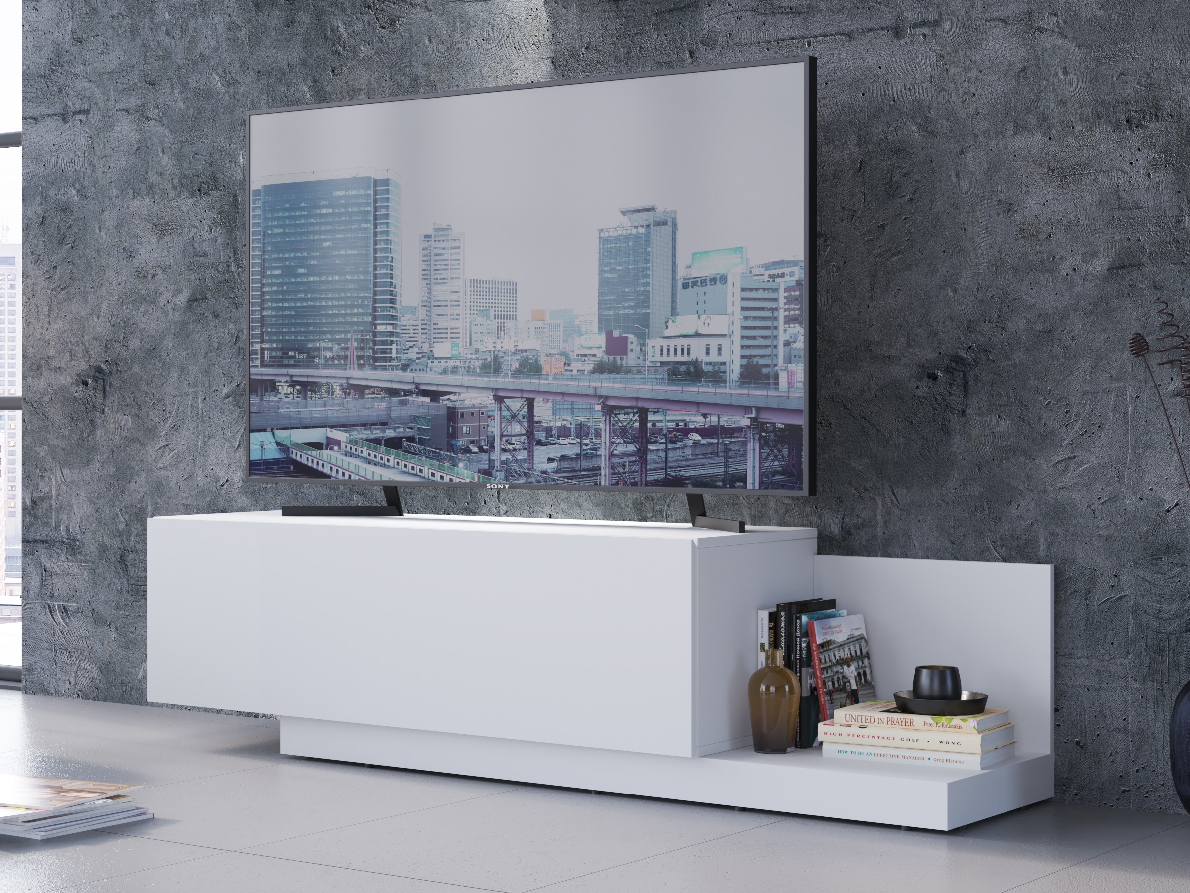 Móvel de TV Ontario 244 (Branco)