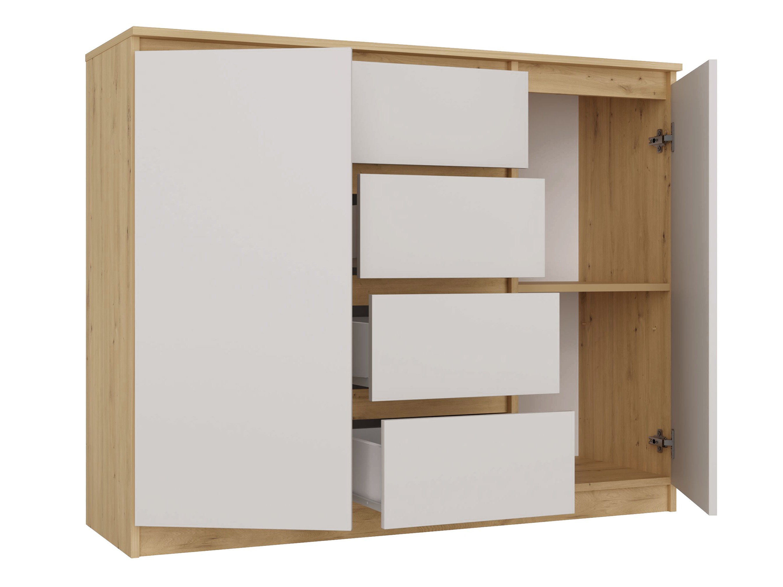 Cómoda Elbvelu 113 (Carvalho Artisan + Caxemira)